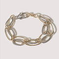 Double Row Cable Link Bracelet