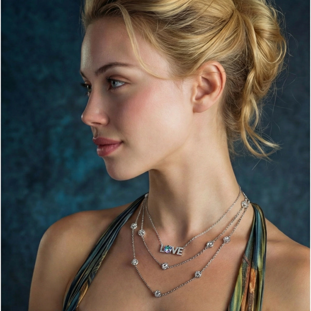 LOVE Moissanite Necklace | Mila & Co.