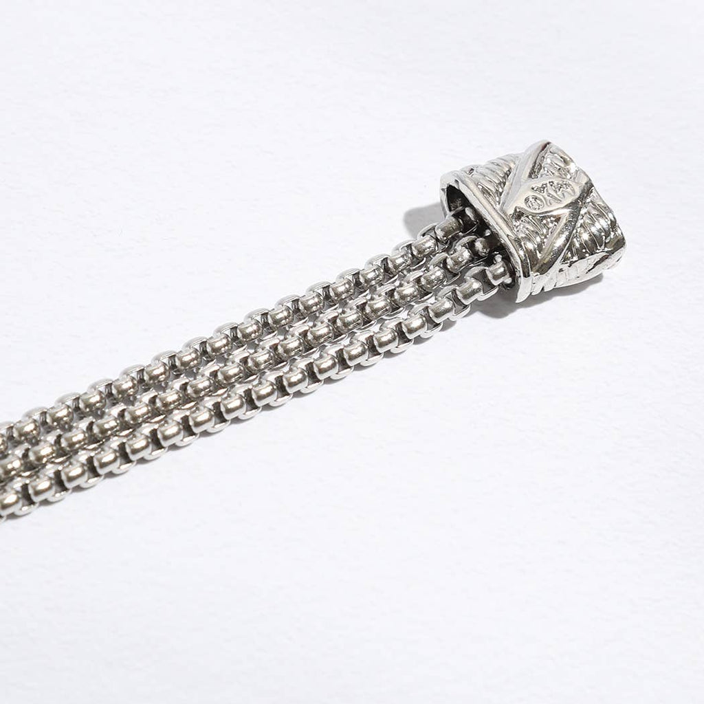 CZ Stone Paved Heart Shape Point Magnetic Bracelet