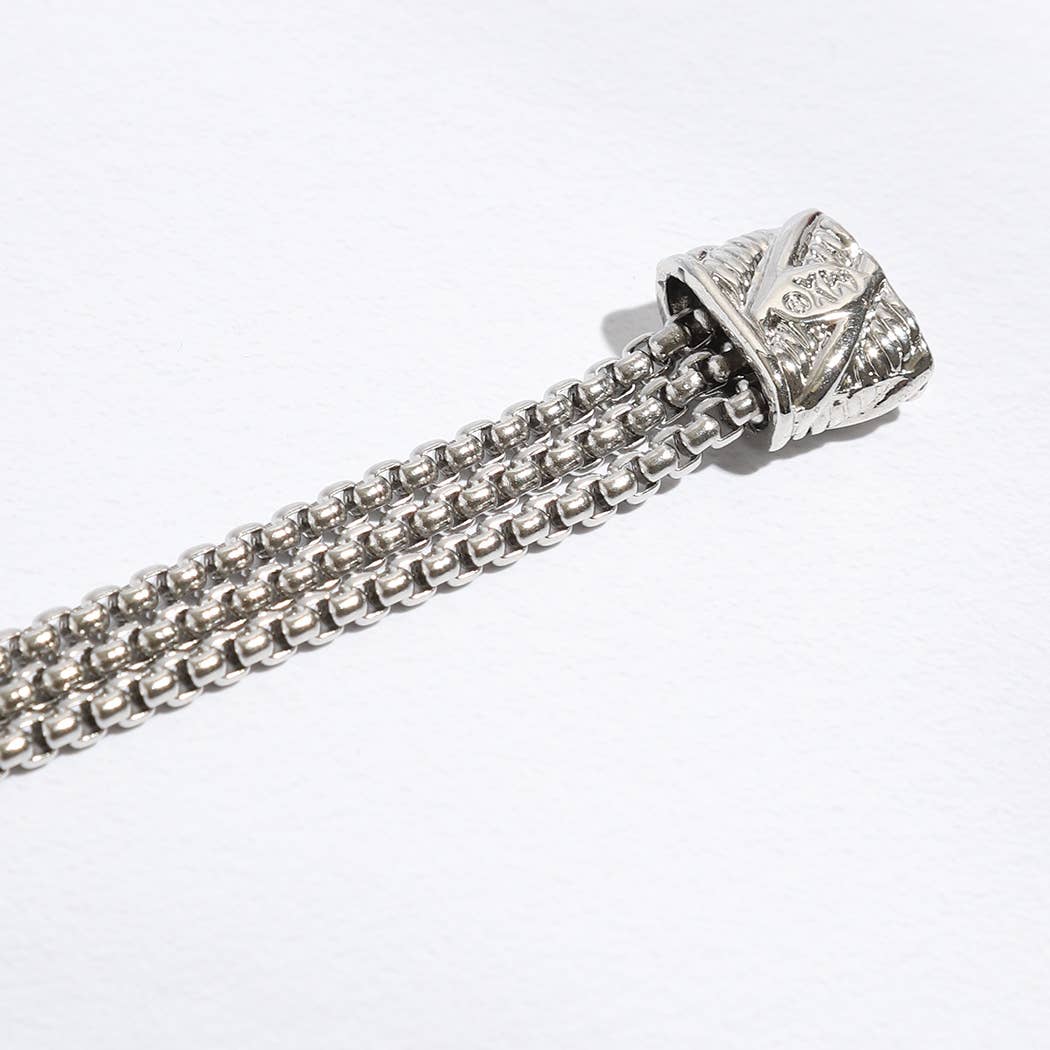 CZ Stone Paved Heart Shape Point Magnetic Bracelet
