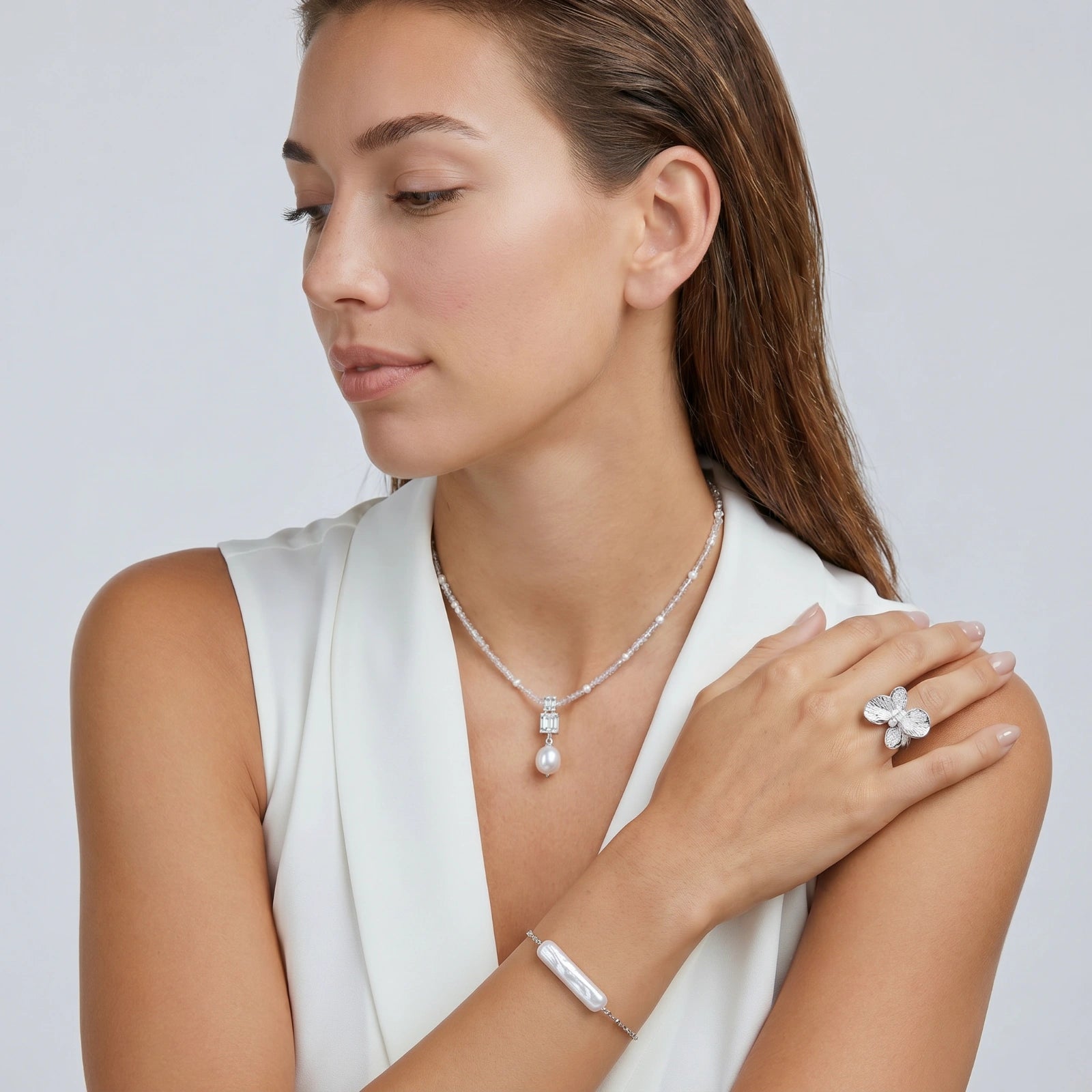 Lavender Dreams Pearl Necklace | Mila & Co.