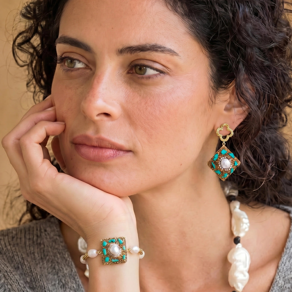 Moroccan Dreams Drop Earrings | Mila & Co.