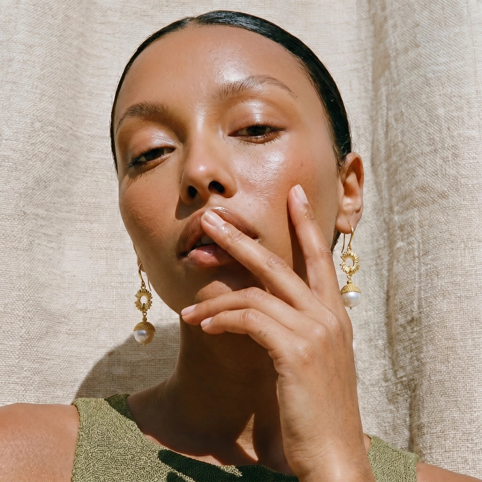 Sunburst Pearl Dangles | Mila & Co.