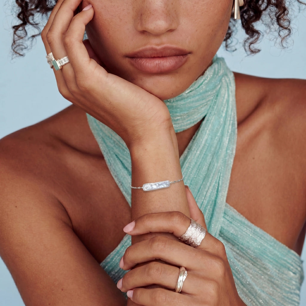 Baroque Pearl Chain Bracelet | Mila & Co.