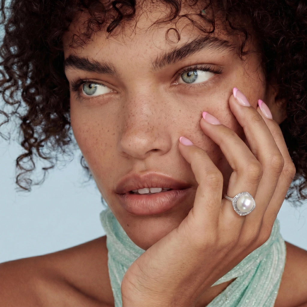 Pearl Halo Dreams Ring | Mila & Co.