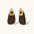 Ornate Wood Drop Earrings | Mila & Co.