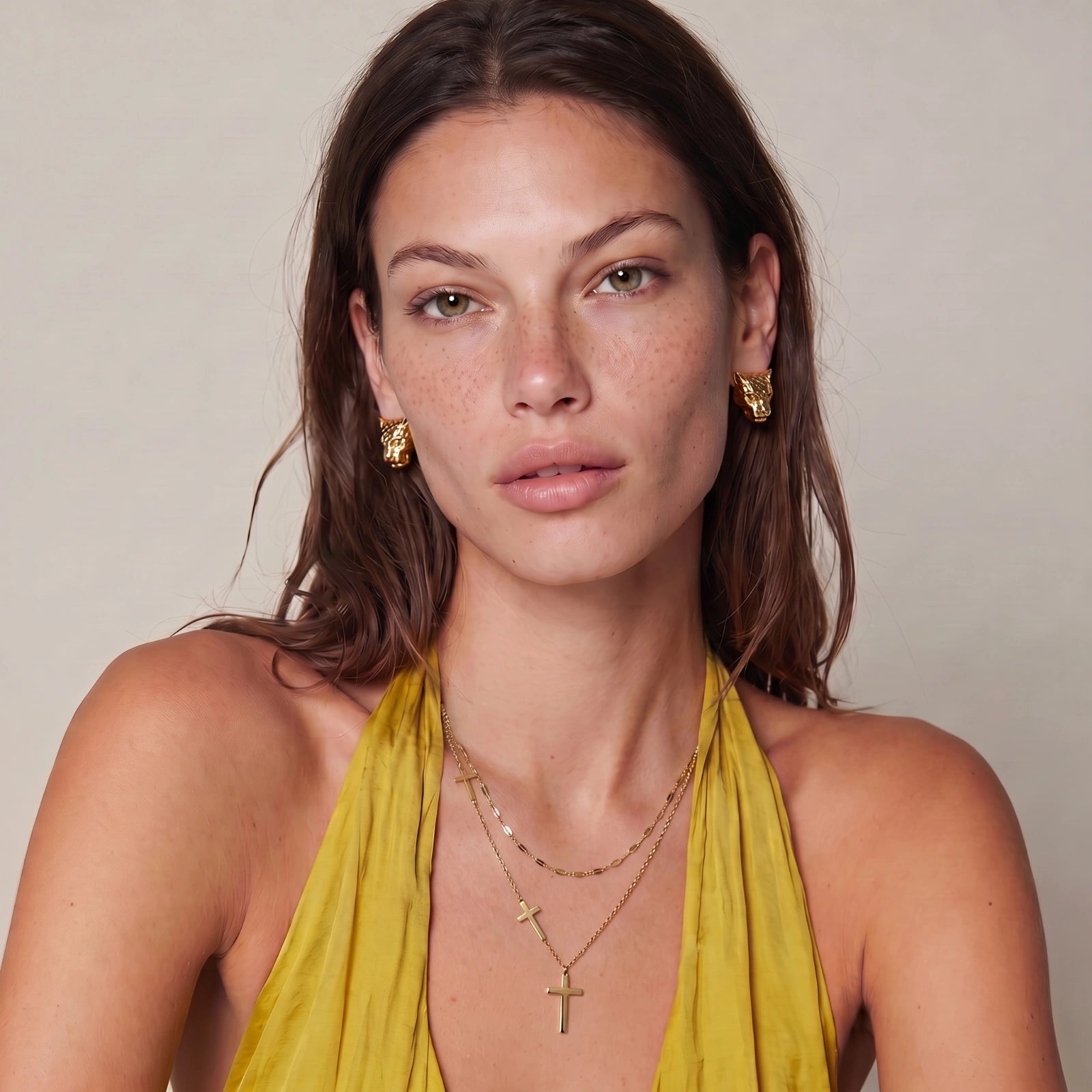 Divine Layers Cross Necklace Set | Mila & Co.